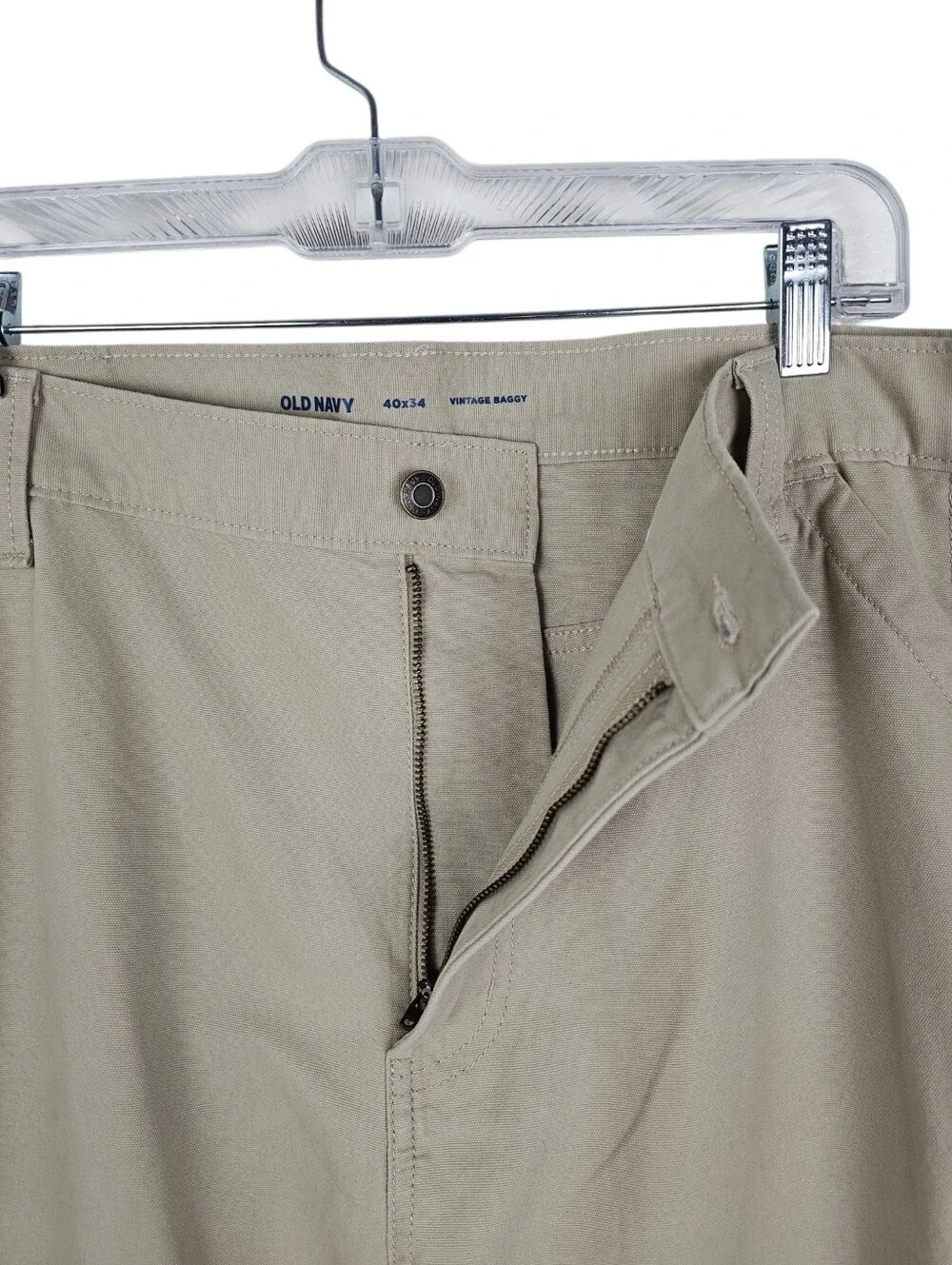 Old Navy #695503 Vintage Baggy Carpenter Pants Khaki NWT 40x34